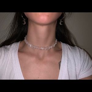 Rose Quartz Choker Necklace